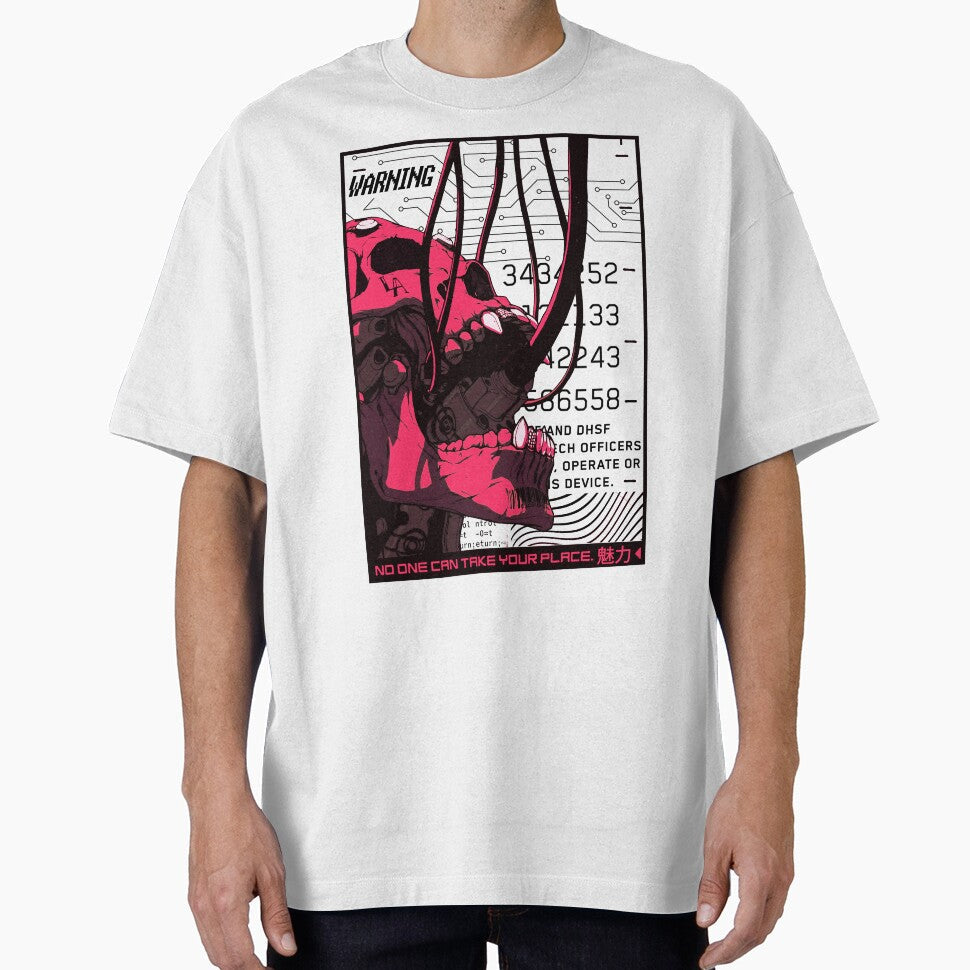 Cyberpunk Skull Glitch Cyborg by OWLvision33 Unisex T-shirt, Sweatshirt, Hoodie, Long Sleeve Tee - T-Shirt, Sweatshirt, Hoodie