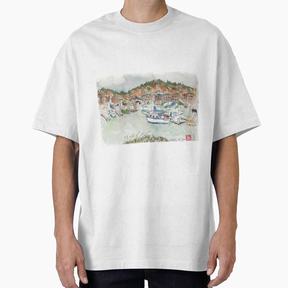 Brickyard Cove Marina, Richmond, CA by Jennie Kessinger Unisex T-shirt, Sweatshirt, Hoodie, Long Sleeve Tee - T-Shirt, Sweatshirt, Hoodie