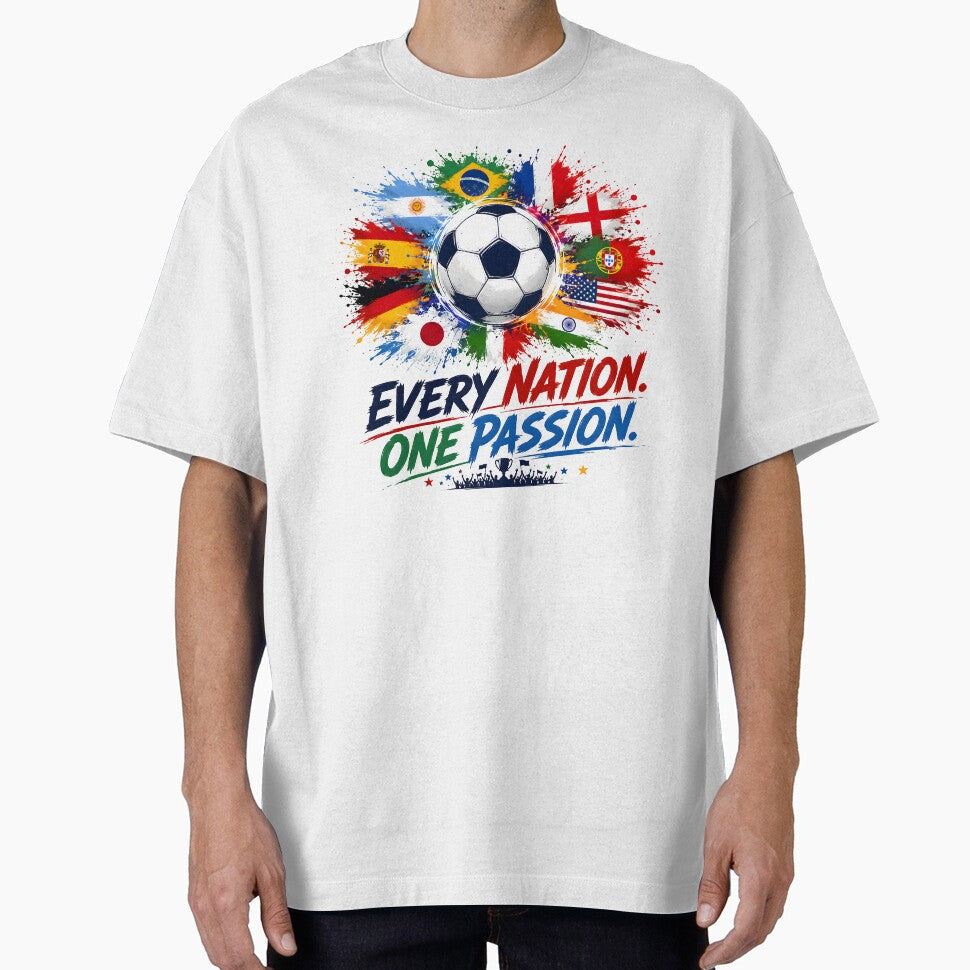 every nation one team, fifa collectibles, soccer tournament, team jerseys, fifa art prints by TrueArtVibes - T-Shirt, Sweatshirt, Hoodie