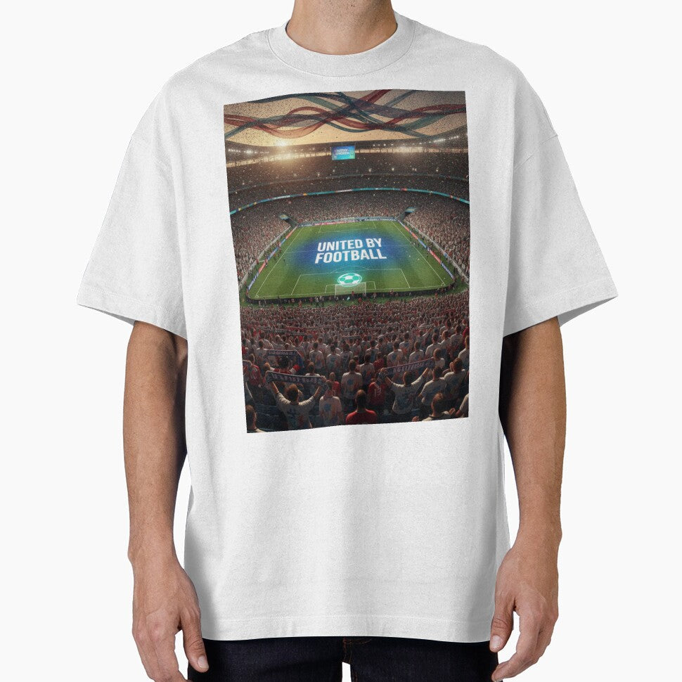 United By Football Stadium Fan Art | Soccer Supporter Design by bulbul Islam Unisex T-shirt, Sweatshirt, Hoodie, Long Sleeve Tee - T-Shirt, Sweatshirt, Hoodie