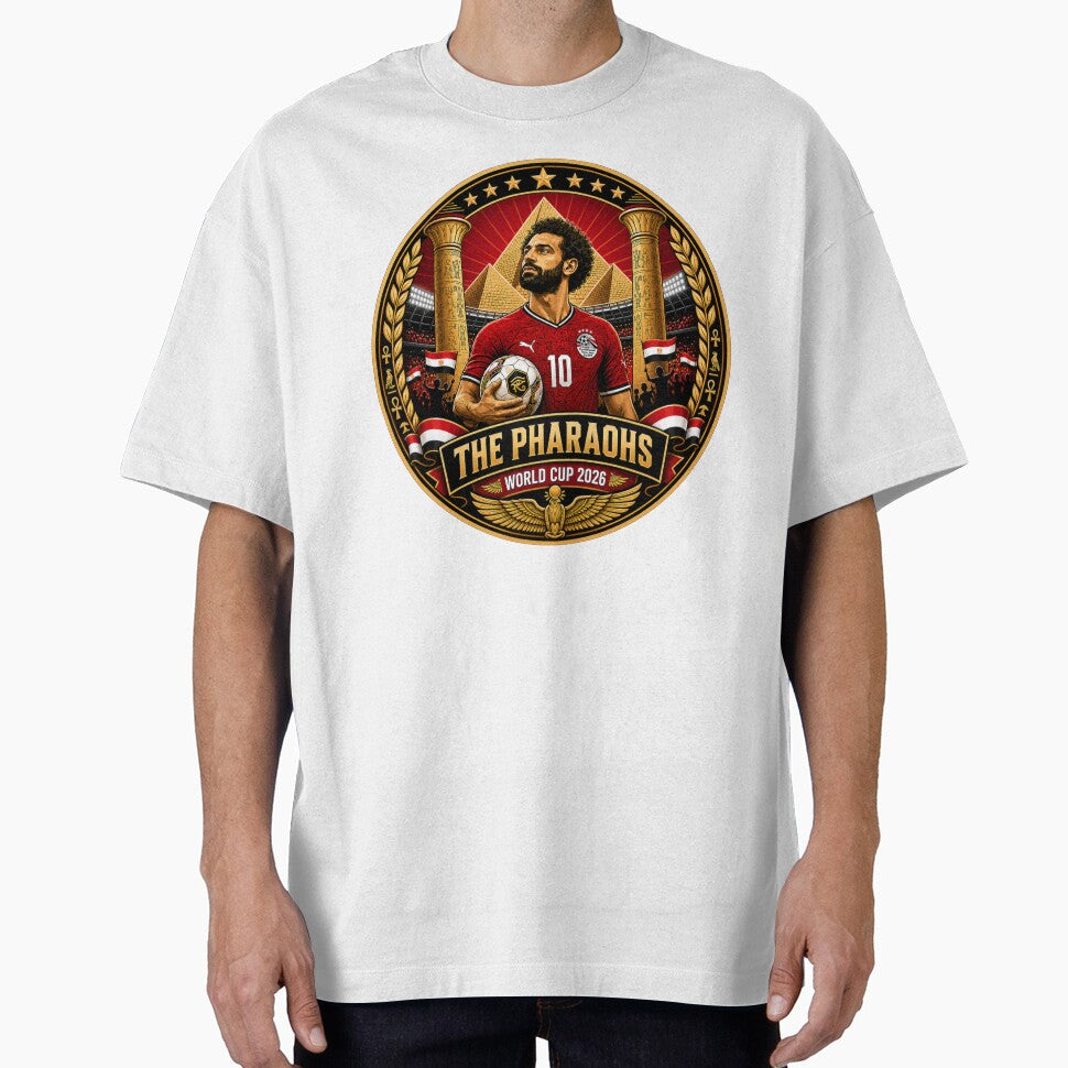 Egyptian Number 10 Football Crest by Retro Arabica Unisex T-shirt, Sweatshirt, Hoodie, Long Sleeve Tee - T-Shirt, Sweatshirt, Hoodie
