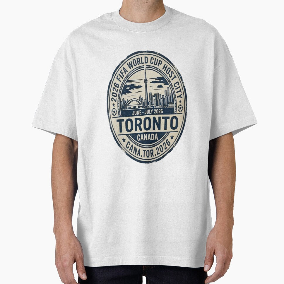 Toronto 2026 Host Vintage Stamp Soccer Tee Collection by CVelli382 Unisex T-shirt, Sweatshirt, Hoodie, Long Sleeve Tee - T-Shirt, Sweatshirt, Hoodie