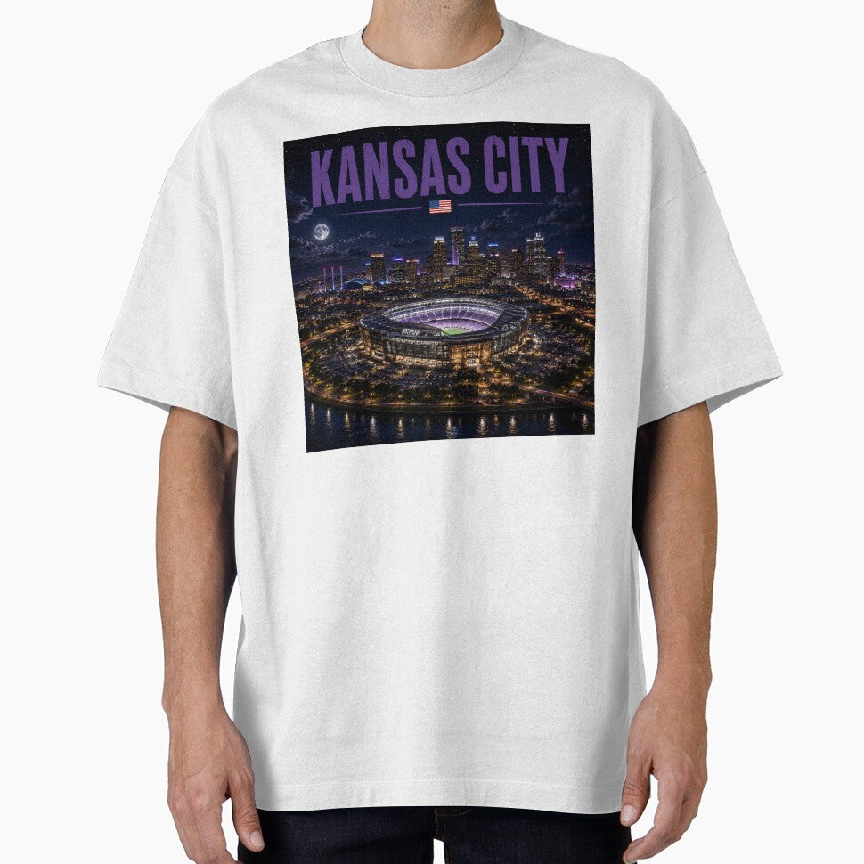 Kansas City Cinematic Stadium Edition by globetrottergfx Unisex T-shirt, Sweatshirt, Hoodie, Long Sleeve Tee - T-Shirt, Sweatshirt, Hoodie
