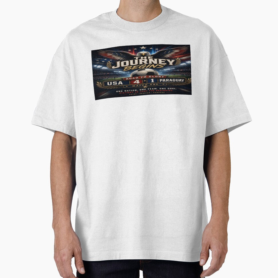 Road to Glory Soccer Match USA The Journey Begins by BrickByDream Unisex T-shirt, Sweatshirt, Hoodie, Long Sleeve Tee - T-Shirt, Sweatshirt, Hoodie