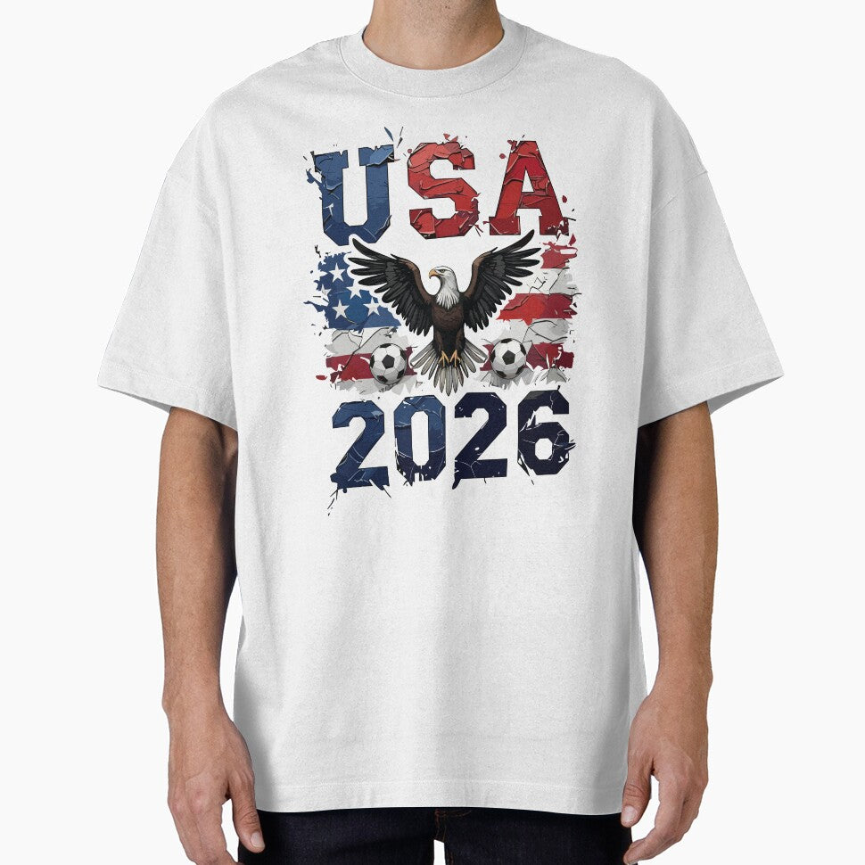 USA 2026 Soccer Eagle - World Cup Football by Krasnovaovaova Unisex T-shirt, Sweatshirt, Hoodie, Long Sleeve Tee - T-Shirt, Sweatshirt, Hoodie