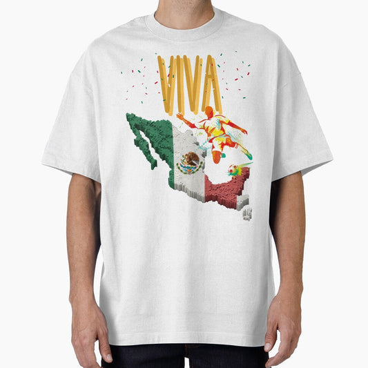 "Viva" Mexico fans pride by SportThreadz Unisex T-shirt, Sweatshirt, Hoodie, Long Sleeve Tee - T-Shirt, Sweatshirt, Hoodie