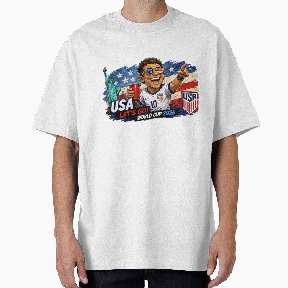 USA Let's Go! World Cup 2026 by Pixanova Unisex T-shirt, Sweatshirt, Hoodie, Long Sleeve Tee - T-Shirt, Sweatshirt, Hoodie