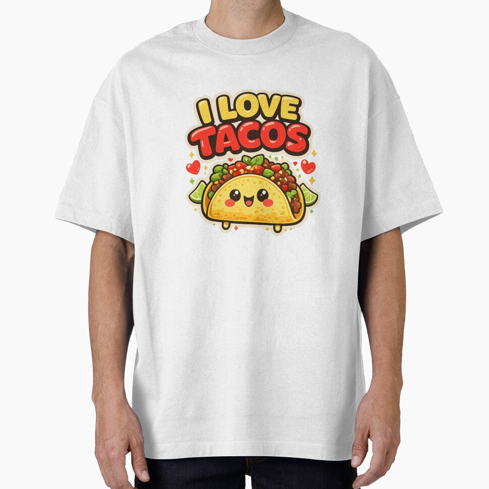I Love Tacos Cute Mexican Food Lover by Gift Phrase Studio Unisex T-shirt, Sweatshirt, Hoodie, Long Sleeve Tee - T-Shirt, Sweatshirt, Hoodie