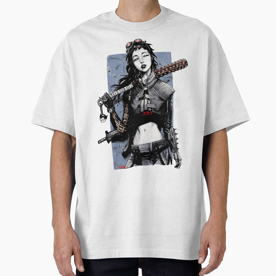 Vaporwave Cyberpunk Girl Japanese Urban Style by OWLvision33 Unisex T-shirt, Sweatshirt, Hoodie, Long Sleeve Tee - T-Shirt, Sweatshirt, Hoodie