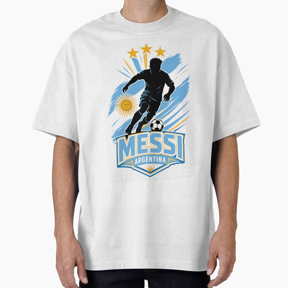 Messi Argentina Soccer Silhouette World Cup 2026 Fan by CherryStarMX Unisex T-shirt, Sweatshirt, Hoodie, Long Sleeve Tee - T-Shirt, Sweatshirt, Hoodie