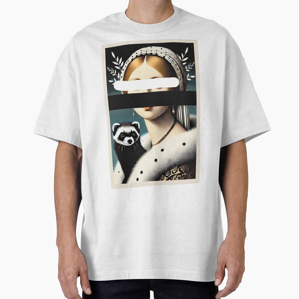 Modern Lady with an Ermine by CreatySwaggin Unisex T-shirt, Sweatshirt, Hoodie, Long Sleeve Tee - T-Shirt, Sweatshirt, Hoodie