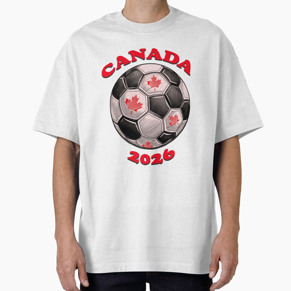 Canada 2026 Soccer Ball by Flower Magic Unisex T-shirt, Sweatshirt, Hoodie, Long Sleeve Tee - T-Shirt, Sweatshirt, Hoodie