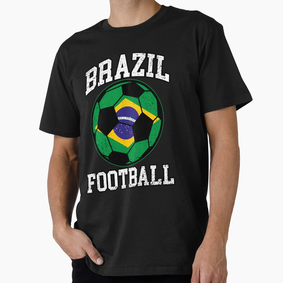SOCCER BALL - BRAZIL | Soccer Fans and Teams for Men and Women t-shirt by wallsandpatts Unisex T-shirt, Sweatshirt, Hoodie, Long Sleeve Tee - T-Shirt, Sweatshirt, Hoodie