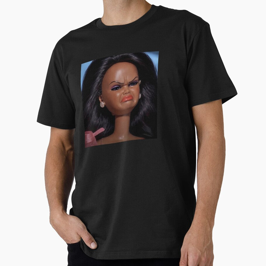 DOLL FACE MEME - DISTRESSED DOLL MEME by delllsdesigns Unisex T-shirt, Sweatshirt, Hoodie, Long Sleeve Tee - T-Shirt, Sweatshirt, Hoodie