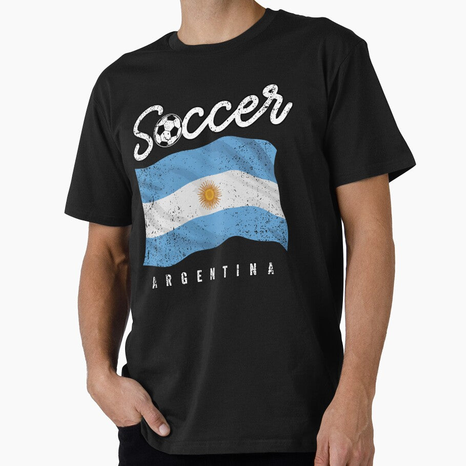 SOCCER TEAMS BIG FLAG - ARGENTINA - Fans and Teams for Men and Women T-shirt by wallsandpatts - T-Shirt, Sweatshirt, Hoodie