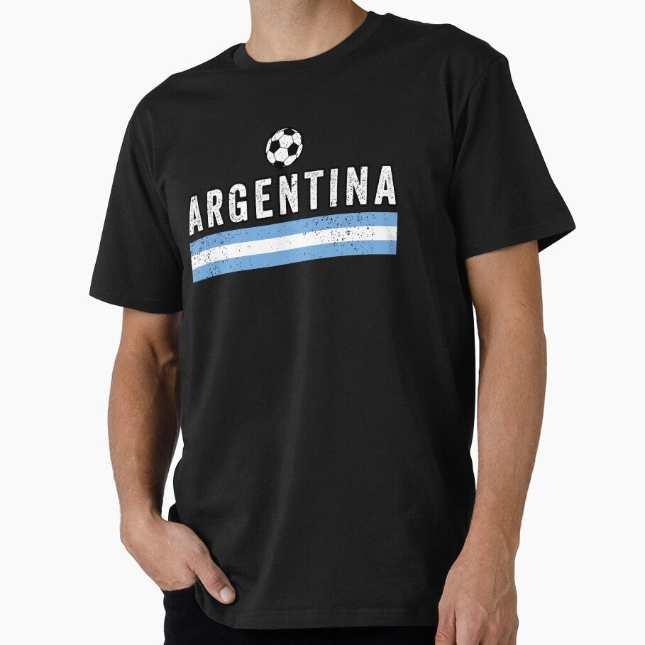 SOCCER TEAMS FLAG LINES - ARGENTINA - Fans and Teams for Men and Women T-shirt by wallsandpatts - T-Shirt, Sweatshirt, Hoodie