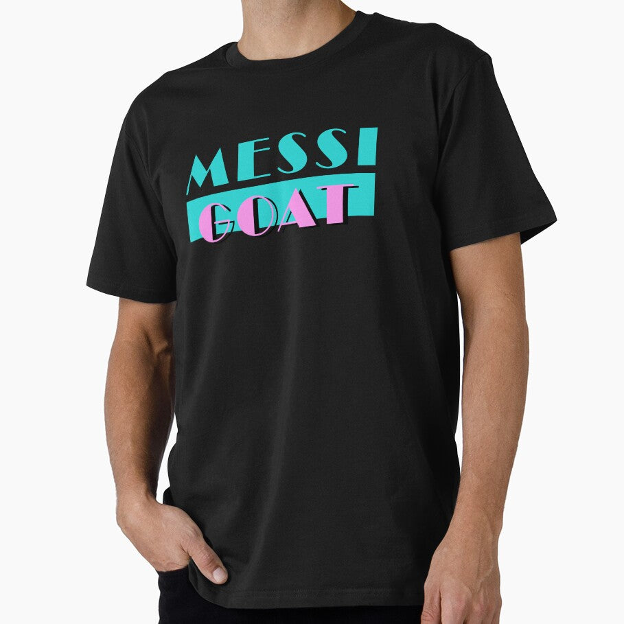 Messi Goat Miami Vice by sebachamorro Unisex T-shirt, Sweatshirt, Hoodie, Long Sleeve Tee - T-Shirt, Sweatshirt, Hoodie