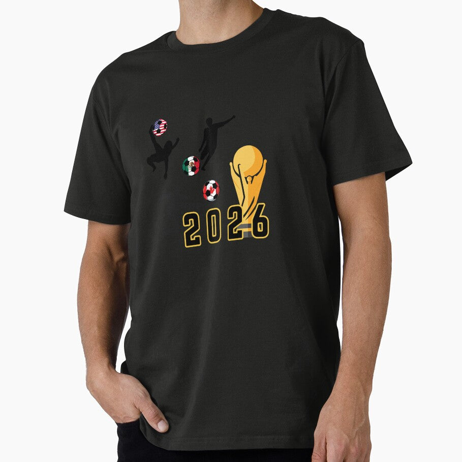 World Cup 2026 Ultimate Trophy: North America Football Trio by Mandarynkashop Unisex T-shirt, Sweatshirt, Hoodie, Long Sleeve Tee - T-Shirt, Sweatshirt, Hoodie