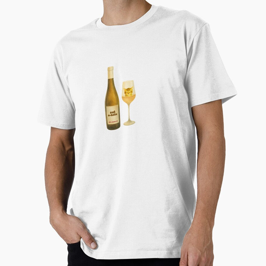 Cat-o-holic  Funny Cat Wine Design | Cat Lover Gift | Wine Lover Gift by Melo&Mia Unisex T-shirt, Sweatshirt, Hoodie, Long Sleeve Tee - T-Shirt, Sweatshirt, Hoodie