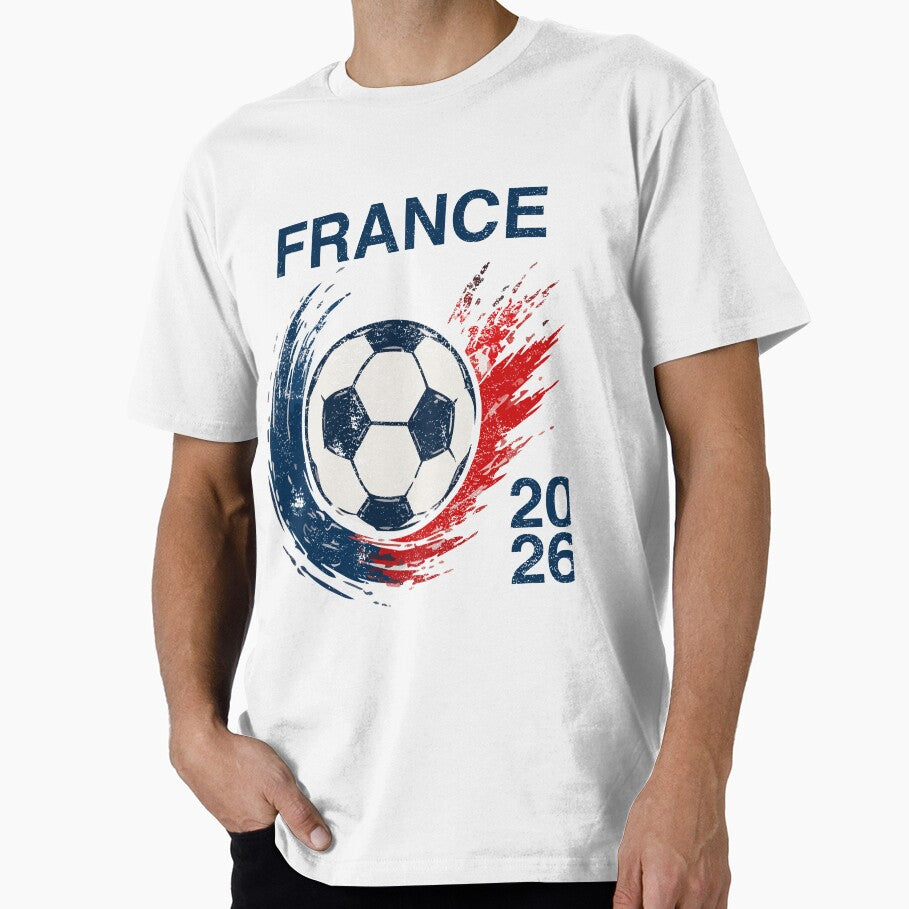 France Football Fan Shirt 2026 French Flag Supporter Tee International Tournament Fan Gift by LessIsLoud - T-Shirt, Sweatshirt, Hoodie