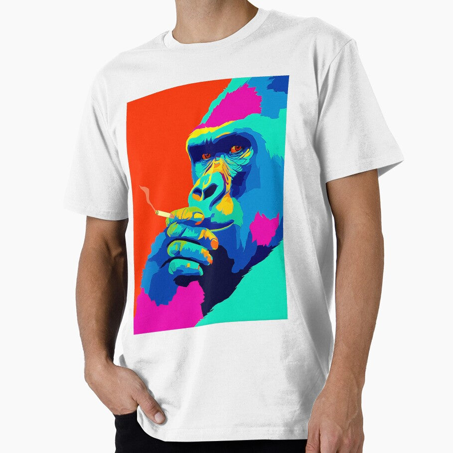Pop Art Gorilla by KJNihonDesigner Unisex T-shirt, Sweatshirt, Hoodie, Long Sleeve Tee - T-Shirt, Sweatshirt, Hoodie