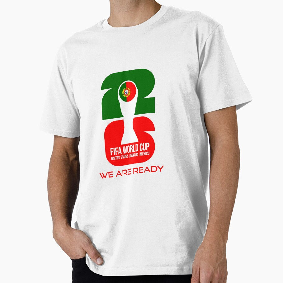 Portugal World Cup 2026 We Are Ready Trophy Sticker by topprinting Unisex T-shirt, Sweatshirt, Hoodie, Long Sleeve Tee - T-Shirt, Sweatshirt, Hoodie