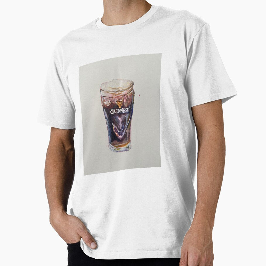 A Guinness Beer Glass by Hfbdesigns Unisex T-shirt, Sweatshirt, Hoodie, Long Sleeve Tee - T-Shirt, Sweatshirt, Hoodie
