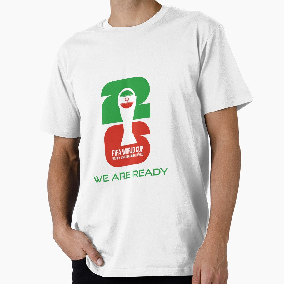 Iran World Cup 2026 We Are Ready Trophy Sticker by topprinting Unisex T-shirt, Sweatshirt, Hoodie, Long Sleeve Tee - T-Shirt, Sweatshirt, Hoodie