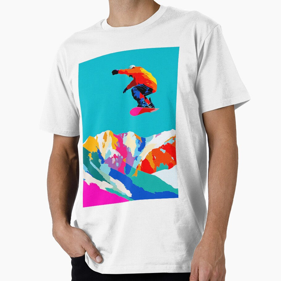 Pop Art Snowboarder by KJNihonDesigner Unisex T-shirt, Sweatshirt, Hoodie, Long Sleeve Tee - T-Shirt, Sweatshirt, Hoodie