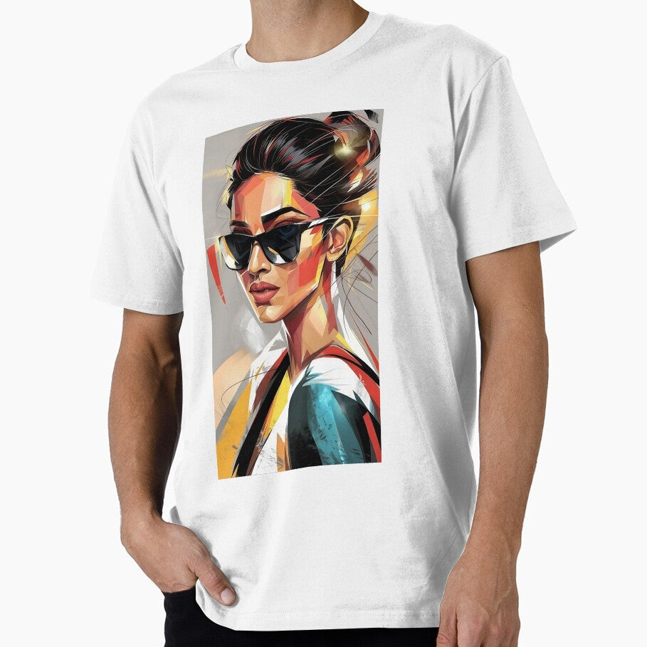 Abstract Art Indian Woman by PAPER&PEXELS Unisex T-shirt, Sweatshirt, Hoodie, Long Sleeve Tee - T-Shirt, Sweatshirt, Hoodie