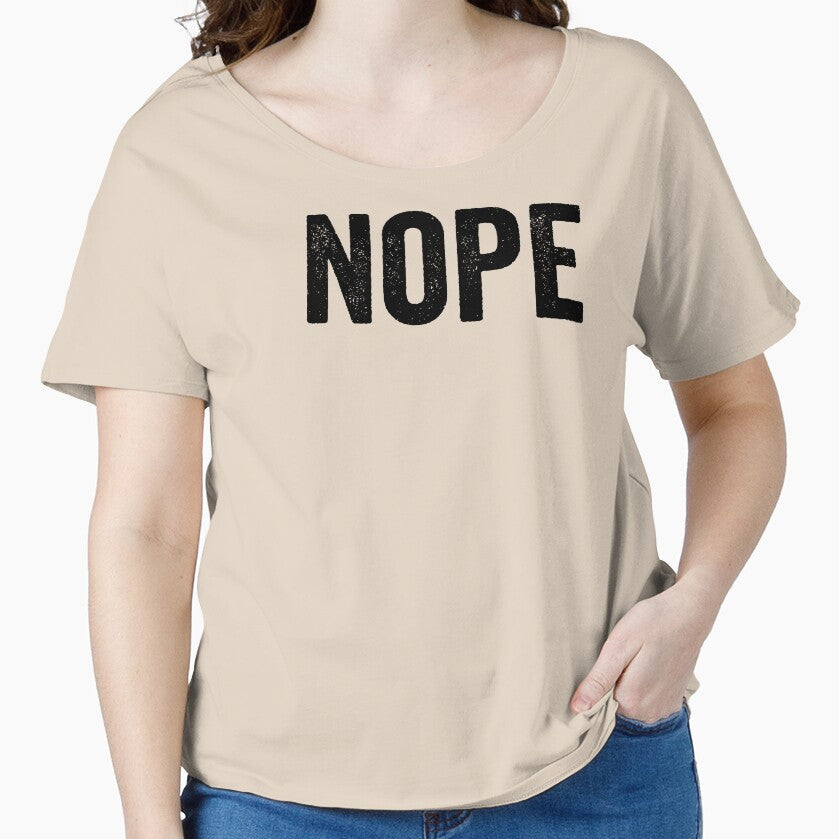 Nope by bainermarket Unisex T-shirt, Sweatshirt, Hoodie, Long Sleeve Tee - T-Shirt, Sweatshirt, Hoodie