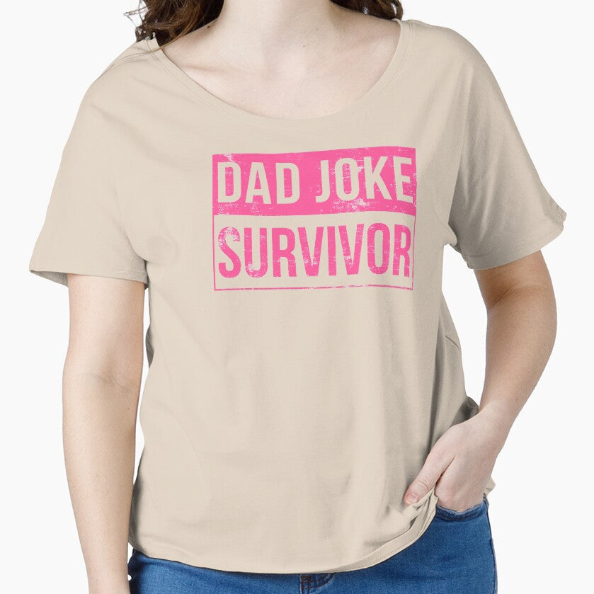 Dad Joke Survivor T-Shirt by boldshirts Unisex T-shirt, Sweatshirt, Hoodie, Long Sleeve Tee - T-Shirt, Sweatshirt, Hoodie