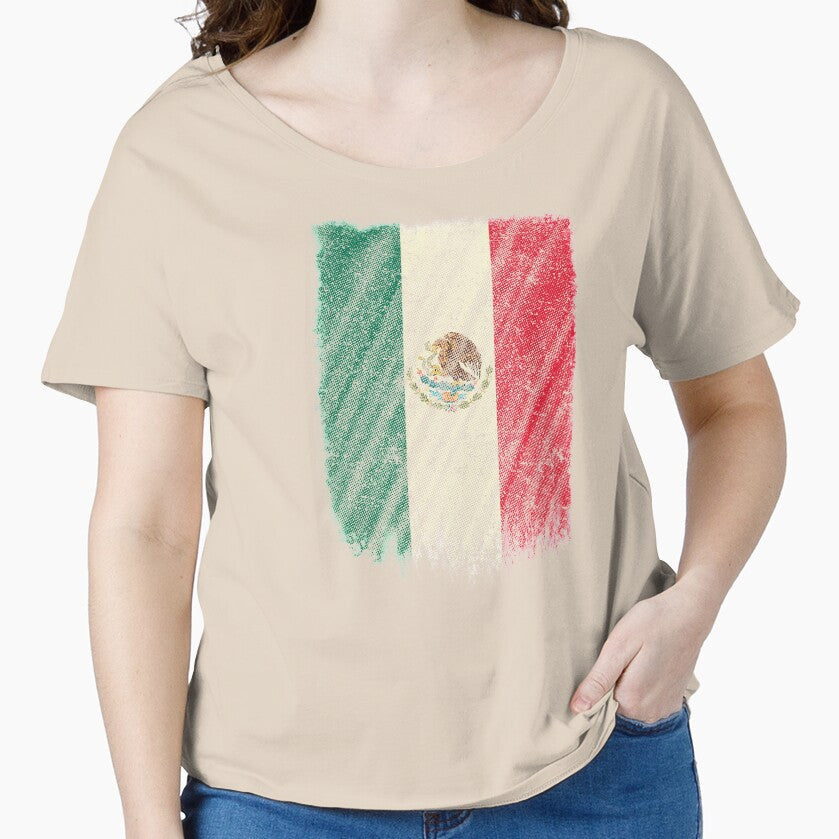Mexican Flag Shirt Mexico Flag T shirt Wavy Retro Design by cgocgy Unisex T-shirt, Sweatshirt, Hoodie, Long Sleeve Tee - T-Shirt, Sweatshirt, Hoodie