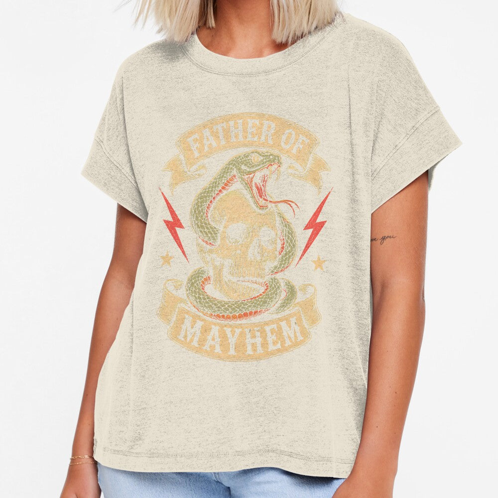 Father of Mayhem Funny Father's Day by zoes-ink Unisex T-shirt, Sweatshirt, Hoodie, Long Sleeve Tee - T-Shirt, Sweatshirt, Hoodie