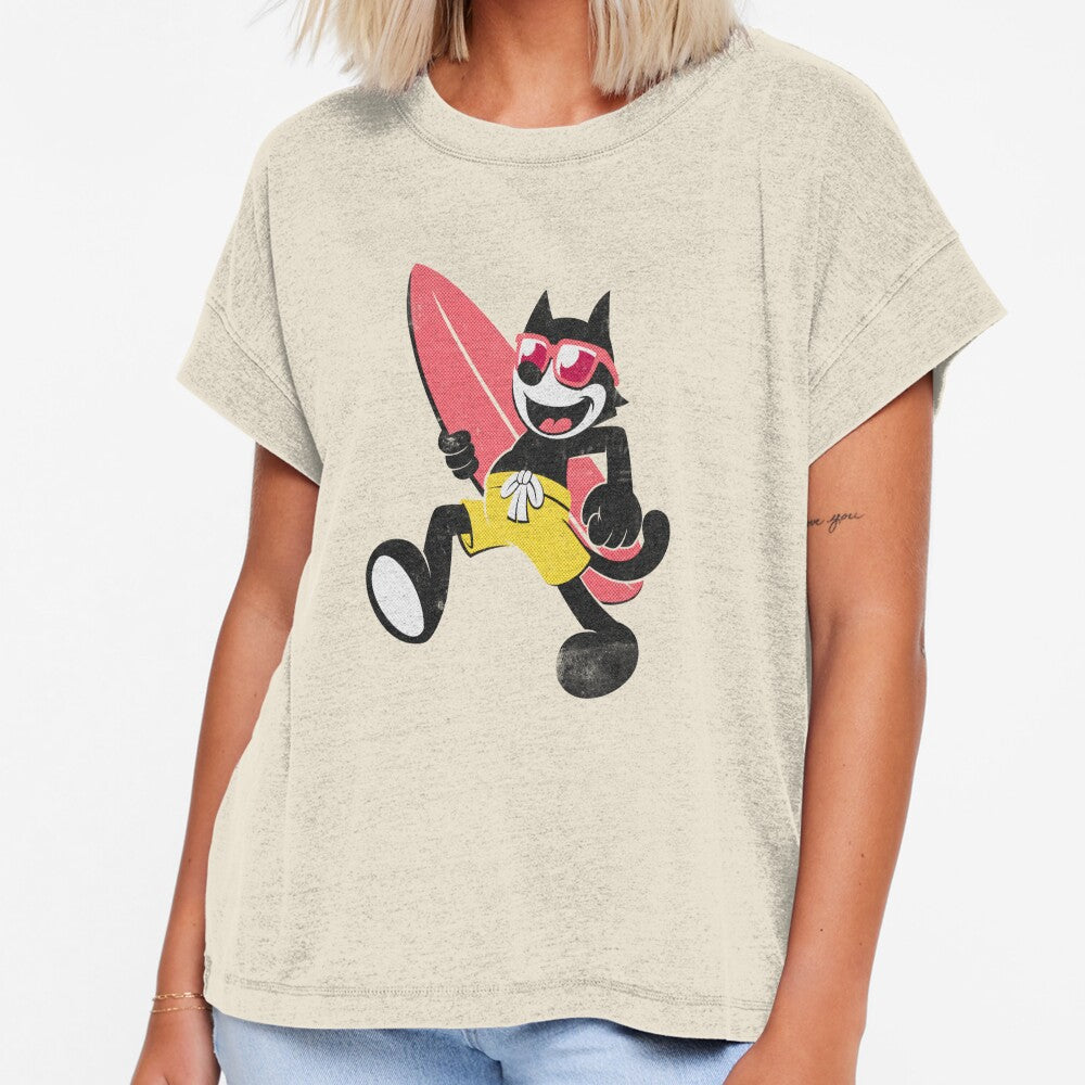 Felix the cat surfing by StartScream Unisex T-shirt, Sweatshirt, Hoodie, Long Sleeve Tee - T-Shirt, Sweatshirt, Hoodie