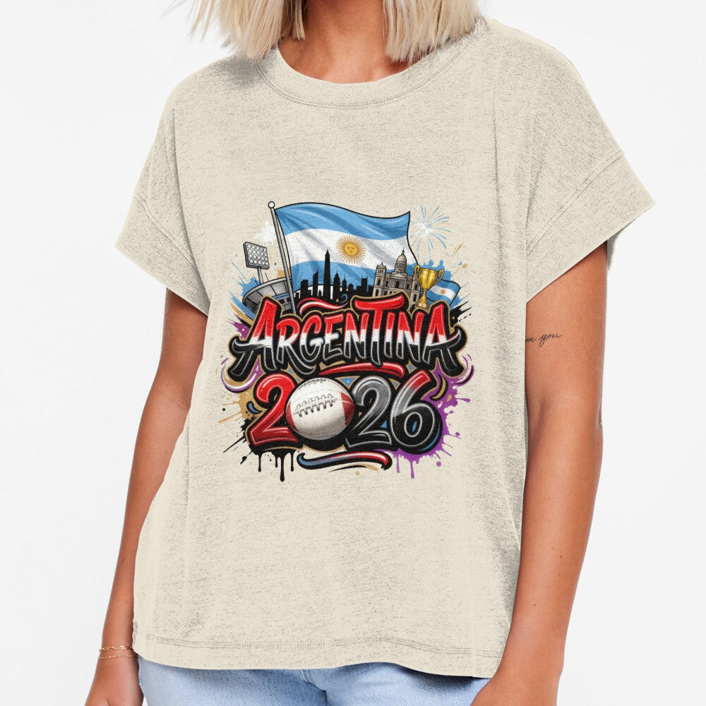 Football World Championship 2026 Soccer Team Argentina by Thread&Fable Unisex T-shirt, Sweatshirt, Hoodie, Long Sleeve Tee - T-Shirt, Sweatshirt, Hoodie