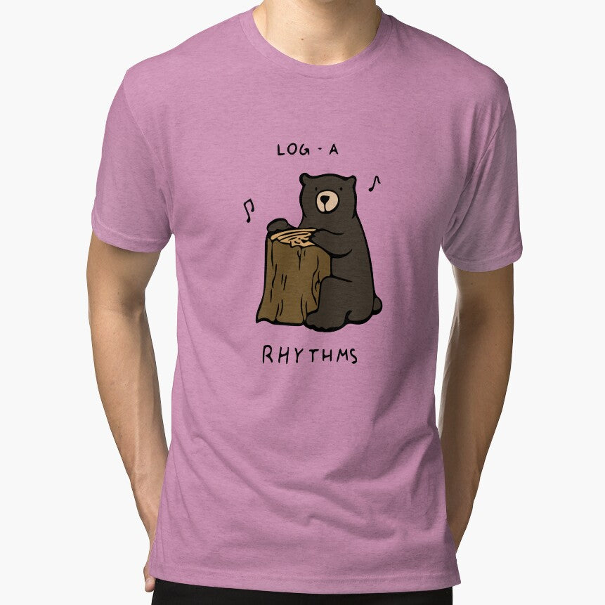 Log-a-Rhythms by Rafa Manrique Unisex T-shirt, Sweatshirt, Hoodie, Long Sleeve Tee - T-Shirt, Sweatshirt, Hoodie