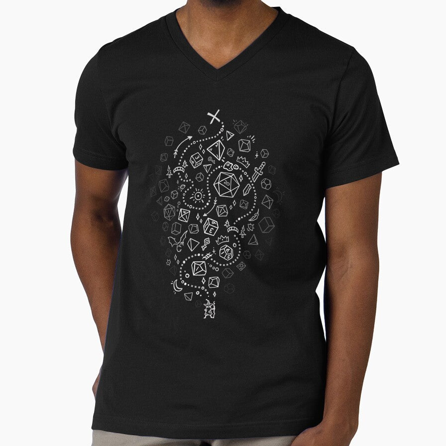 DnD D20 - The Adventure Begins! by keyvei Unisex T-shirt, Sweatshirt, Hoodie, Long Sleeve Tee - T-Shirt, Sweatshirt, Hoodie