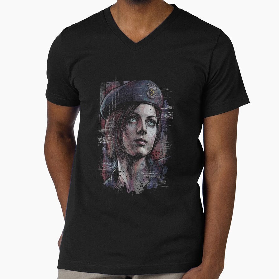 Jill Valentine Resident Evil STARS Alpha Team Raccoon City Design by Senpaiwaves Unisex T-shirt, Sweatshirt, Hoodie, Long Sleeve Tee - T-Shirt, Sweatshirt, Hoodie