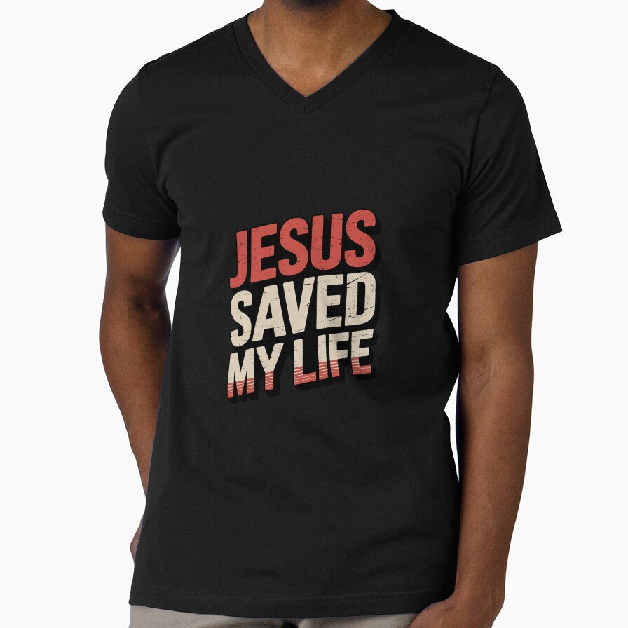 Jesus Saved My Life by Libbysharts Unisex T-shirt, Sweatshirt, Hoodie, Long Sleeve Tee - T-Shirt, Sweatshirt, Hoodie