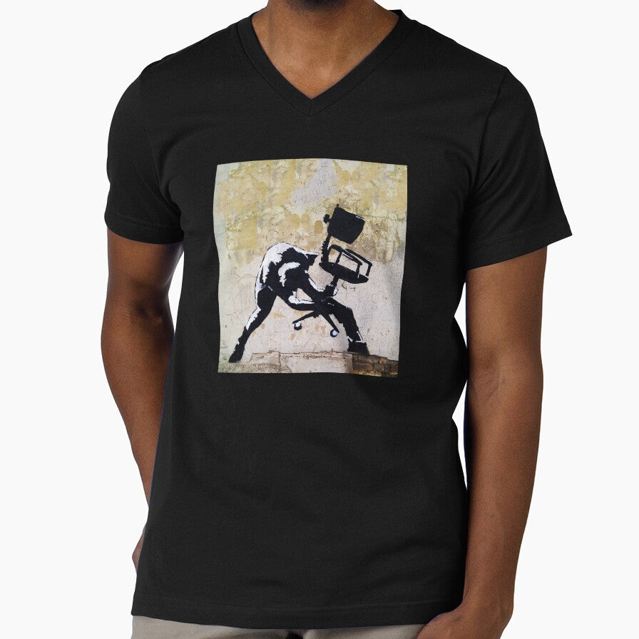 Banksy London Calling - Office Chair by WE-ARE-BANKSY Unisex T-shirt, Sweatshirt, Hoodie, Long Sleeve Tee - T-Shirt, Sweatshirt, Hoodie