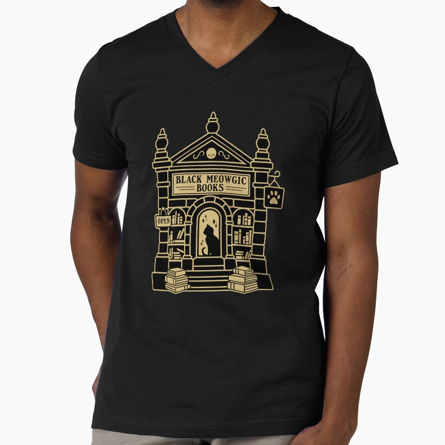 Black Meowgic Book - Moonlit Meowket by KawaiiKrypt Unisex T-shirt, Sweatshirt, Hoodie, Long Sleeve Tee - T-Shirt, Sweatshirt, Hoodie