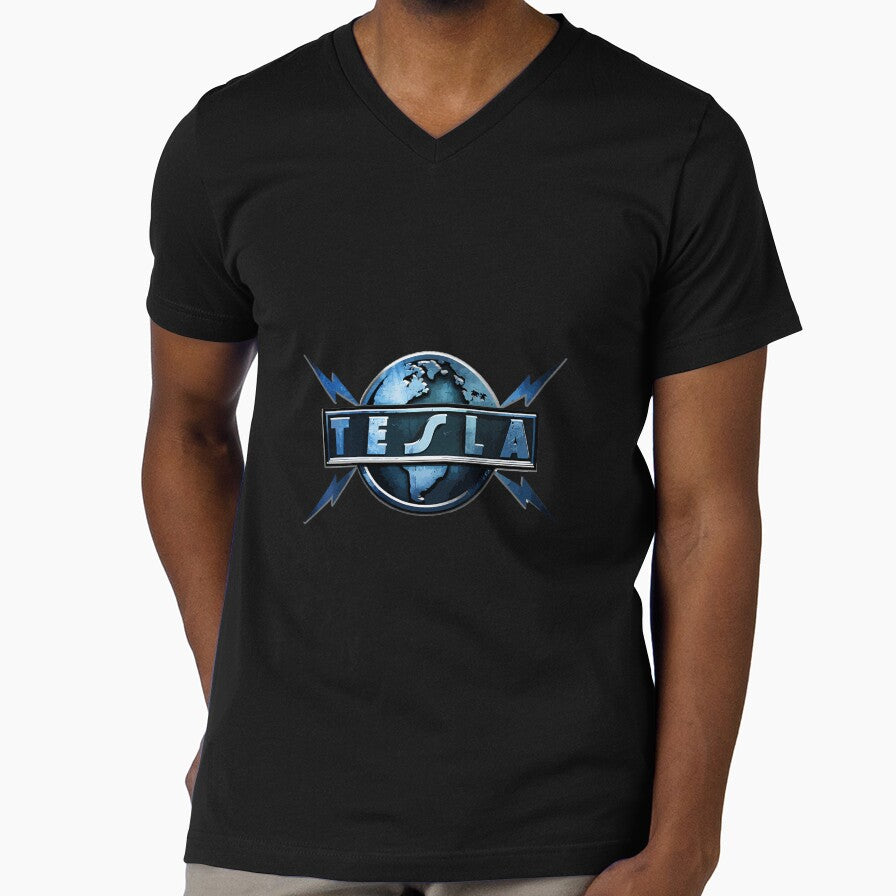 The Tesla Band New Logo by LaurineJakubo Unisex T-shirt, Sweatshirt, Hoodie, Long Sleeve Tee - T-Shirt, Sweatshirt, Hoodie