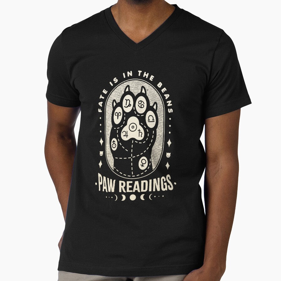 Paw Readings Palmistry - Kawaii Krypt by KawaiiKrypt Unisex T-shirt, Sweatshirt, Hoodie, Long Sleeve Tee - T-Shirt, Sweatshirt, Hoodie
