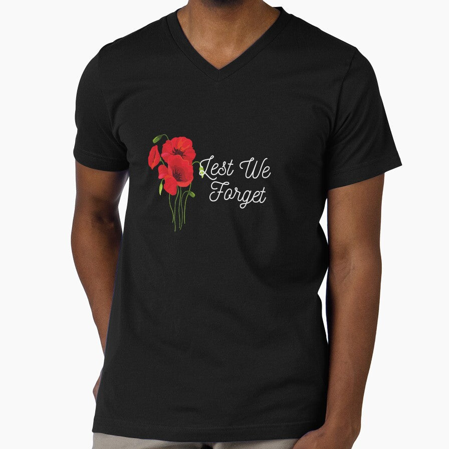 Lest We Forget by PetitePeche Unisex T-shirt, Sweatshirt, Hoodie, Long Sleeve Tee - T-Shirt, Sweatshirt, Hoodie