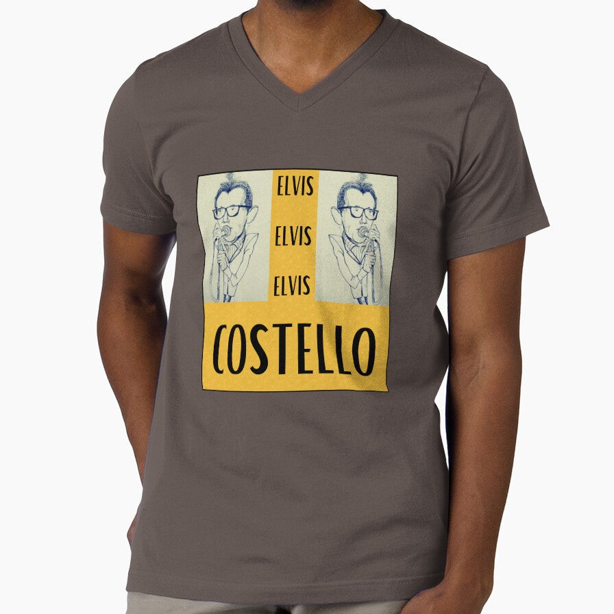 Double the Elvis! One of my two designs for Elvis Costello by RBgoodies Unisex T-shirt, Sweatshirt, Hoodie, Long Sleeve Tee - T-Shirt, Sweatshirt, Hoodie