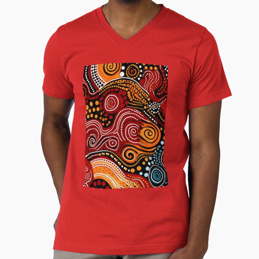 Abstract aboriginal art by Vilemo Unisex T-shirt, Sweatshirt, Hoodie, Long Sleeve Tee - T-Shirt, Sweatshirt, Hoodie