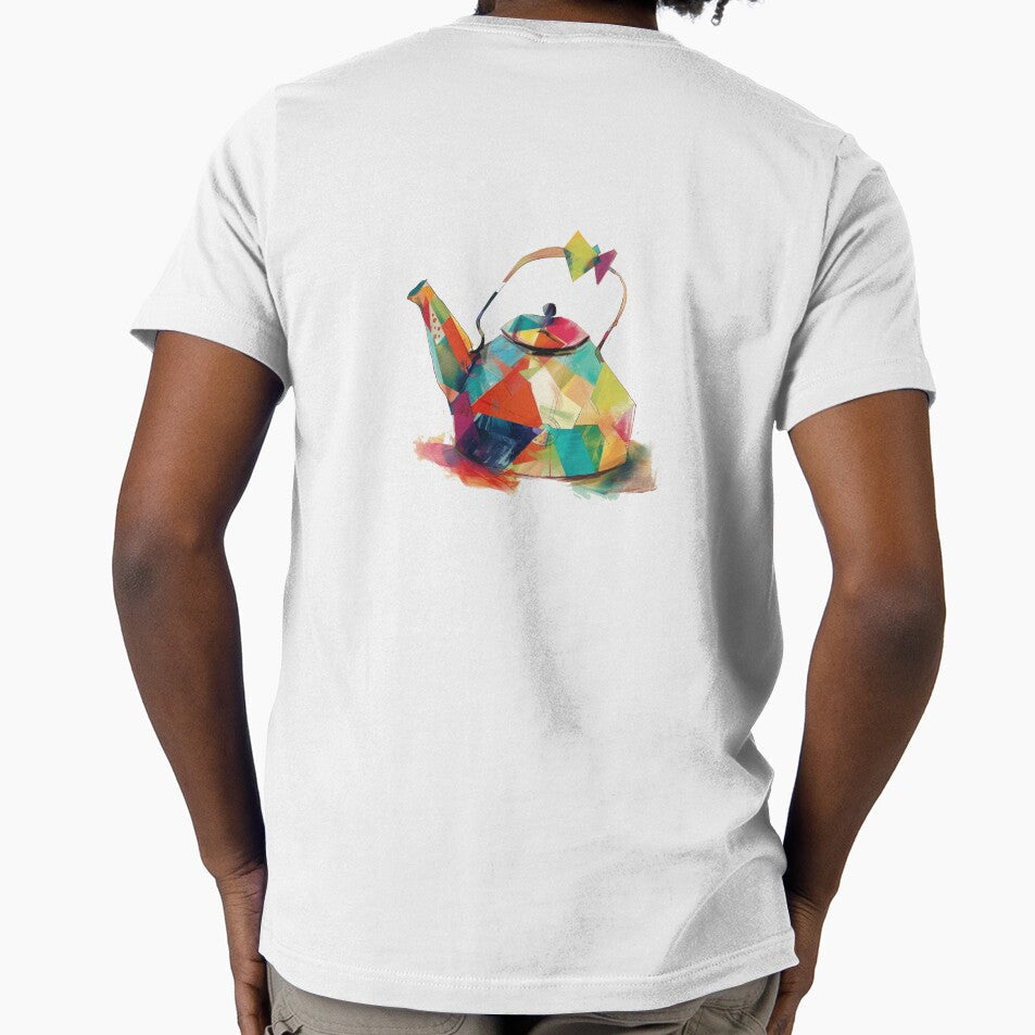 Colorful Teapot Decorated with Hand-Painted Art by nada-art Unisex T-shirt, Sweatshirt, Hoodie, Long Sleeve Tee - T-Shirt, Sweatshirt, Hoodie