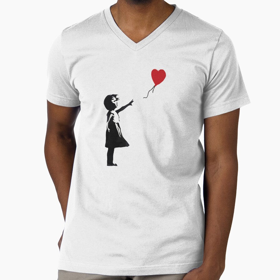 Banksy - Girl with Balloon by romeotees Unisex T-shirt, Sweatshirt, Hoodie, Long Sleeve Tee - T-Shirt, Sweatshirt, Hoodie