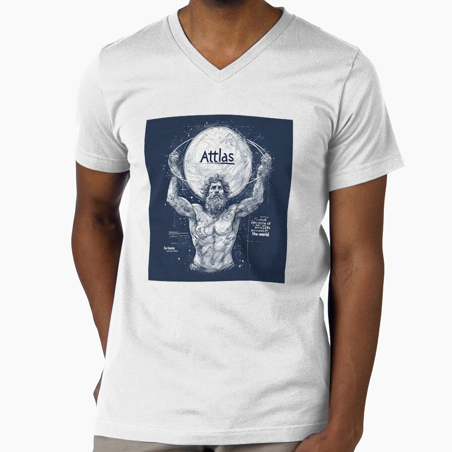 Atlas Titan T-Shirt - Cosmic Strength Design by Elevaura Unisex T-shirt, Sweatshirt, Hoodie, Long Sleeve Tee - T-Shirt, Sweatshirt, Hoodie